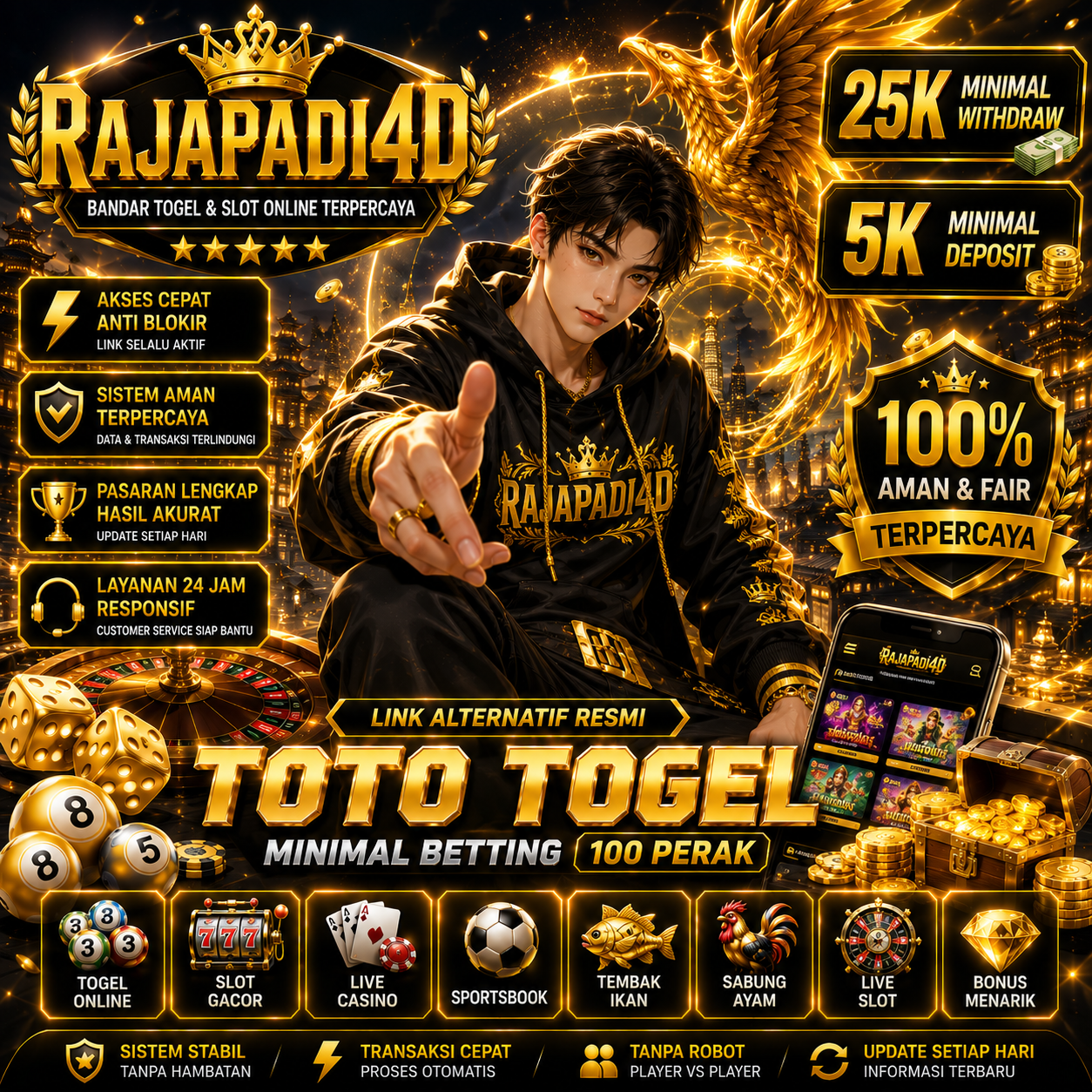 RAJAPADI4D - Link Alternatif Resmi Game Online Dengan Kredibilitas Terpercaya Di Tahun Hoki Ini